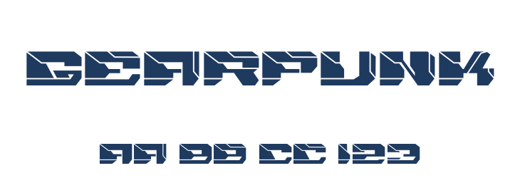 Gearpunk Font Preview