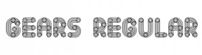 Gears Regular  Fuentes Gratis Descargar