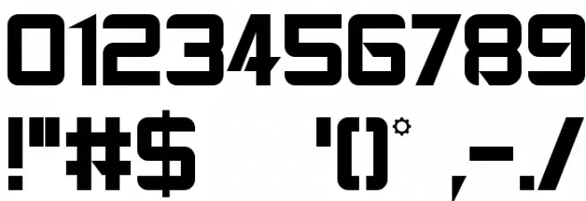 Gears of Peace Font OTHER CHARS