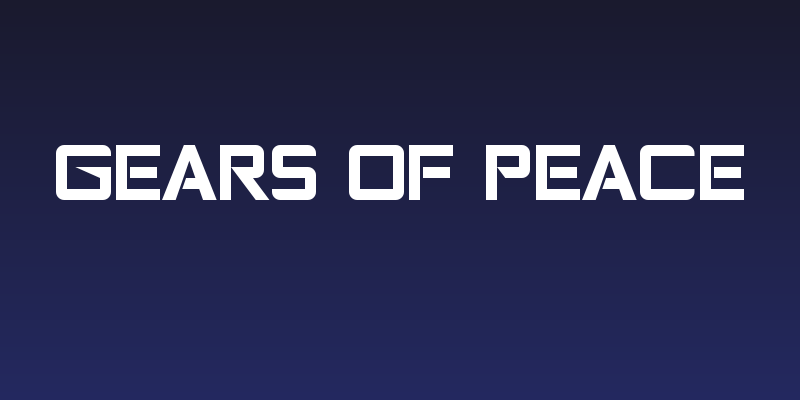 Gears of Peace Social Header