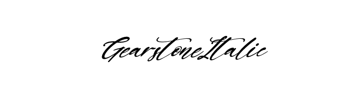 Gearstone Italic  Frei Schriftart Herunterladen