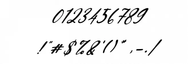 Gearstone Italic Font OTHER CHARS