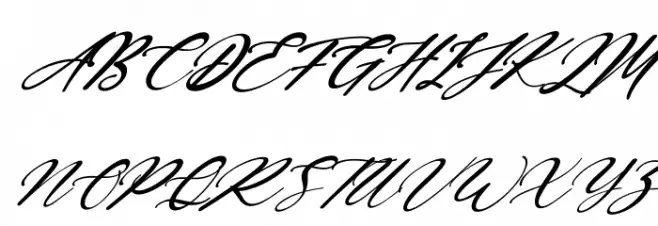 Gearstone Italic 字体 大写