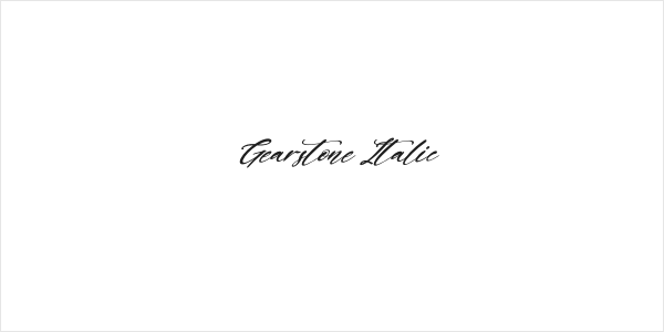 Gearstone Italic Logo