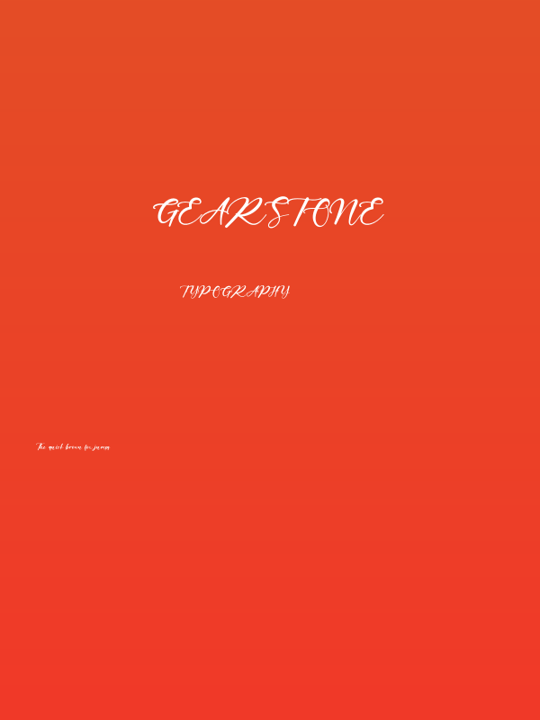 Gearstone Poster