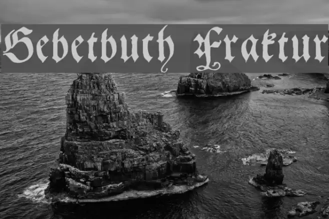 Gebetbuch Fraktur Font examples