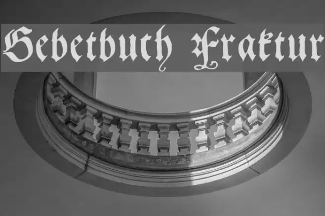 Gebetbuch Fraktur Font examples