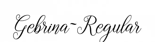 Gebrina-Regular  Frei Schriftart Herunterladen