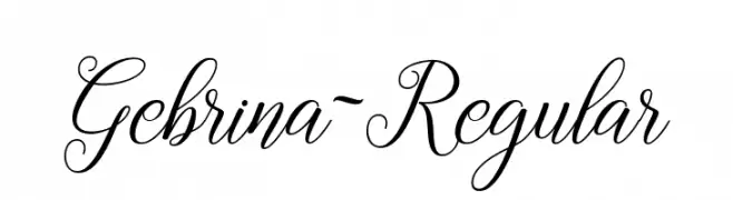 Gebrina-Regular  Frei Schriftart Herunterladen