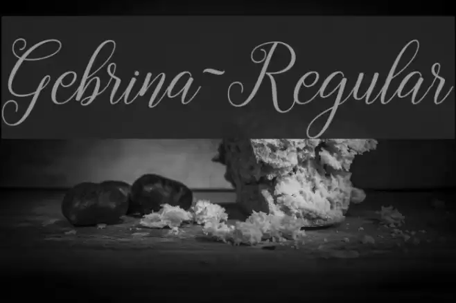 Gebrina-Regular Font examples