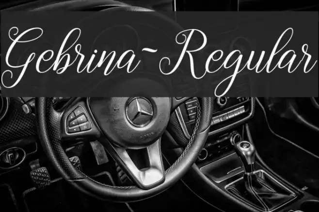 Gebrina-Regular Font examples