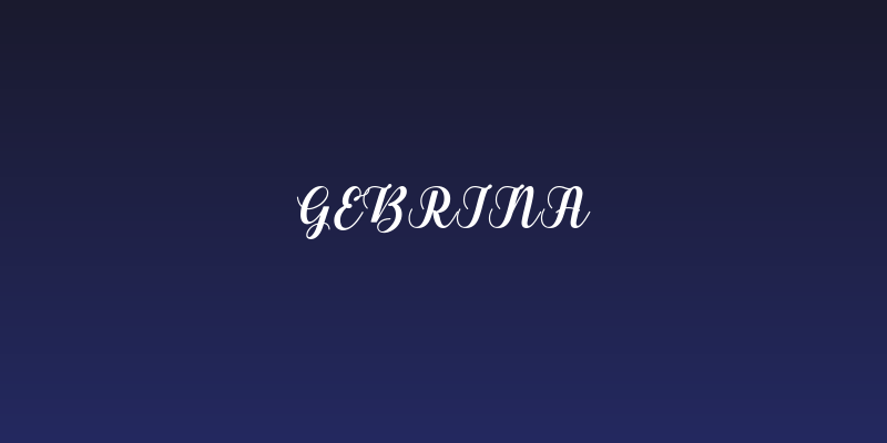 Gebrina Social Header