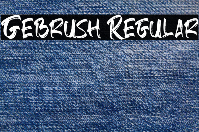 Gebrush Regular Example 1