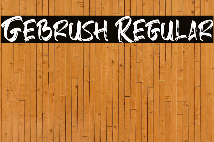 Gebrush Regular Example 3