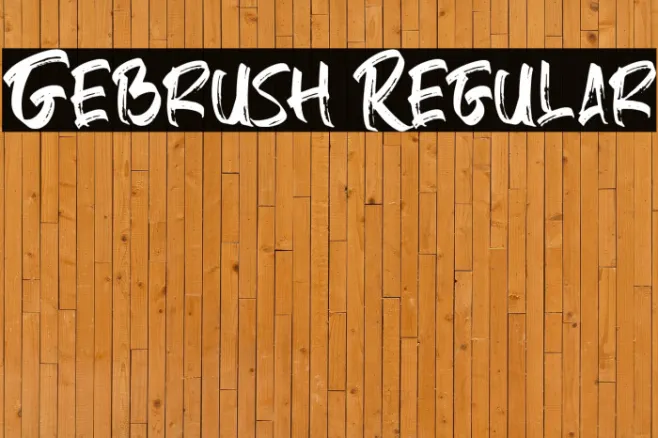 Gebrush Regular Example 3