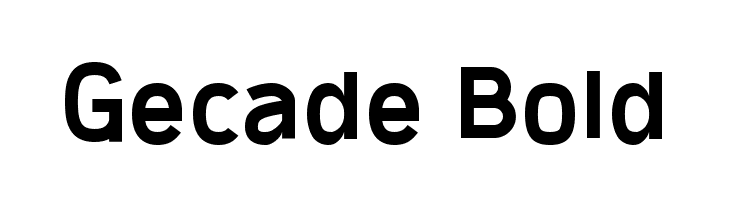 Gecade Bold  لخطوط تنزيل
