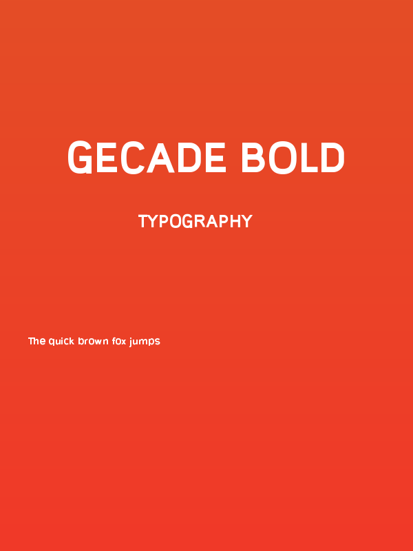 Gecade Bold Poster