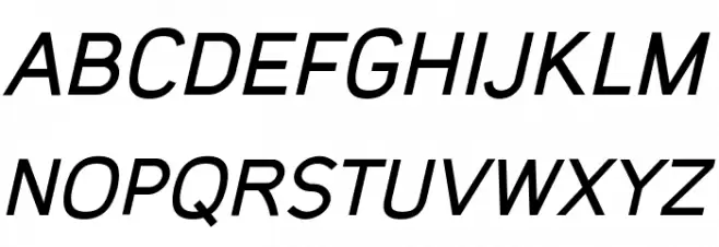 Gecade Italic 字体 大写