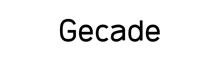 Gecade  font caratteri gratis