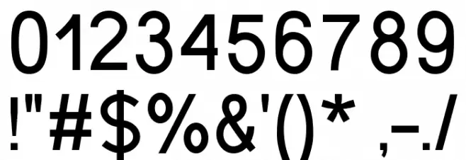 Gecade Font OTHER CHARS