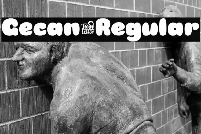 Gecan-Regular Font examples