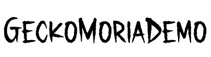 Gecko Moria Demo  フリーフォントのダウンロード