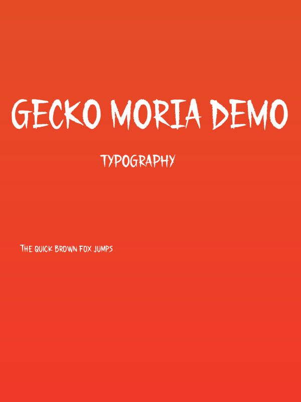 Gecko Moria Demo Poster