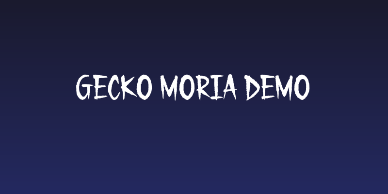 Gecko Moria Demo Social Header