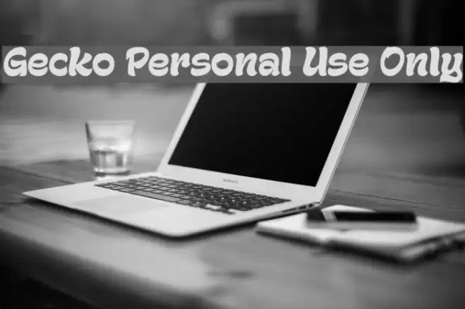 Gecko Personal Use Only Font examples
