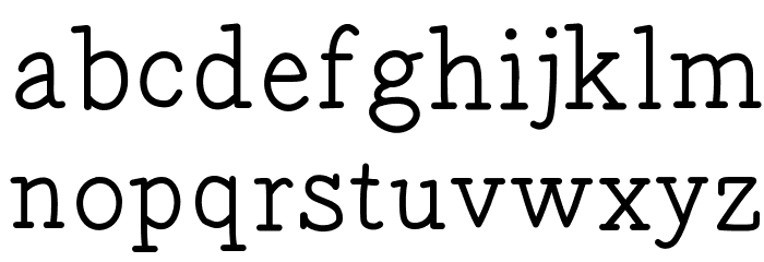 Gecko Font LOWERCASE