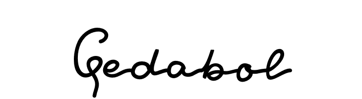 Gedabol  font caratteri gratis