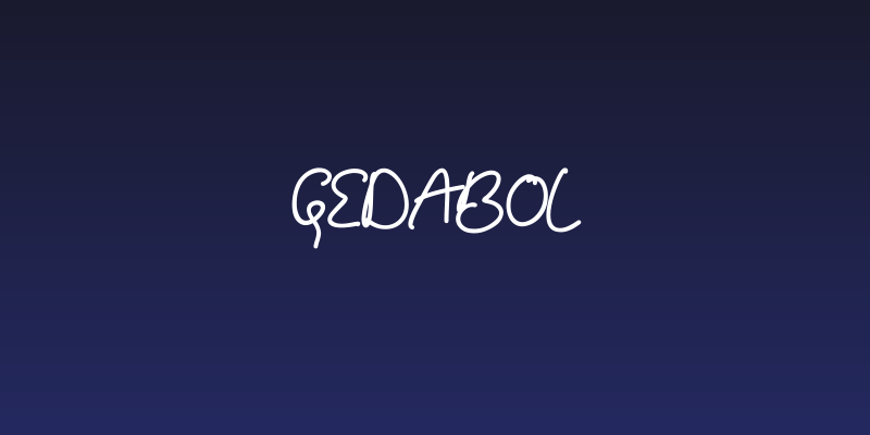 Gedabol Social Header