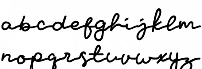Gedabol Font LOWERCASE