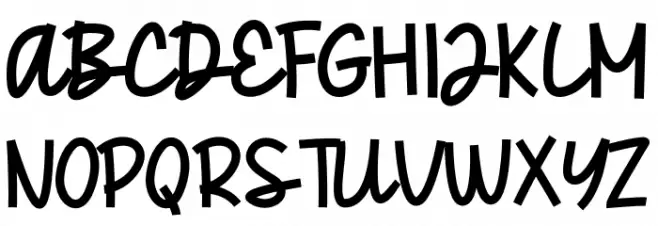 Gedang Schriftart Groß