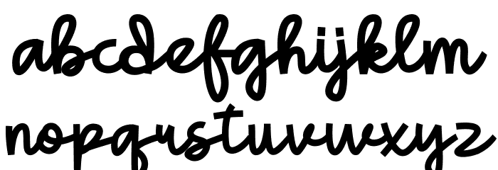 Gedang Font LOWERCASE