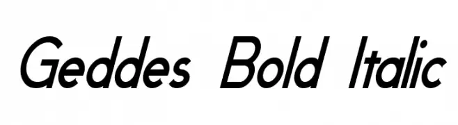 Geddes Bold Italic  لخطوط تنزيل