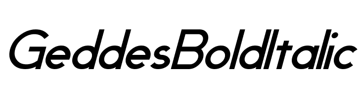 Geddes Bold Italic  Fuentes Gratis Descargar