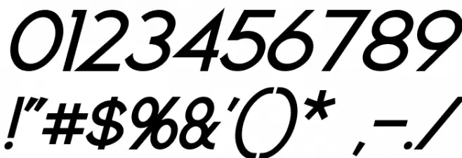 Geddes Bold Italic Font OTHER CHARS