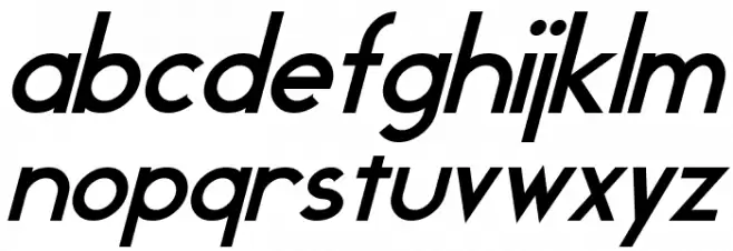 Geddes Bold Italic Fuentes MINÚSCULAS