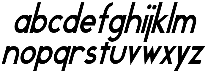 Geddes Bold Italic Font LOWERCASE