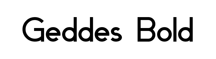 Geddes Bold  免费字体下载
