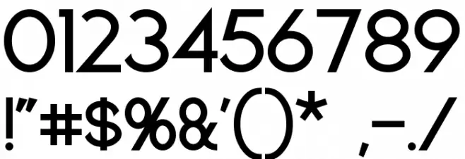 Geddes Bold Font OTHER CHARS