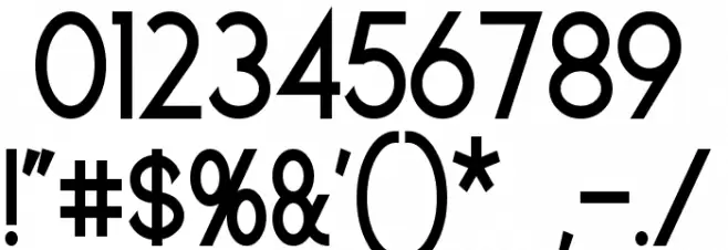 Geddes Bold Font OTHER CHARS