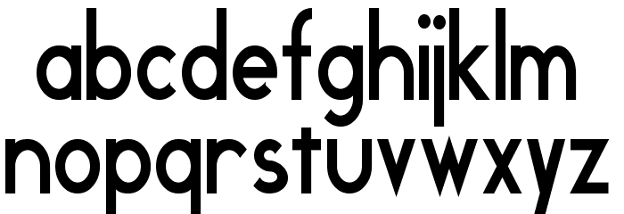 Geddes Bold Font LOWERCASE