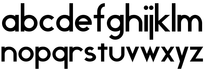 Geddes Bold Font LOWERCASE