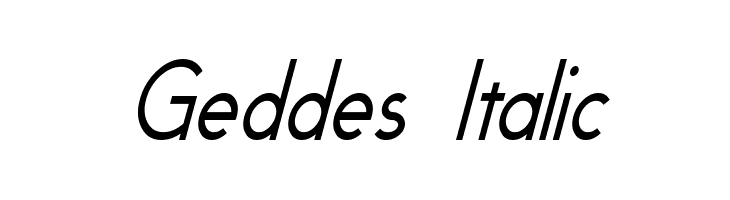 Geddes Italic  font caratteri gratis