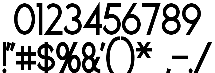 Geddes Narrow Bold Font OTHER CHARS