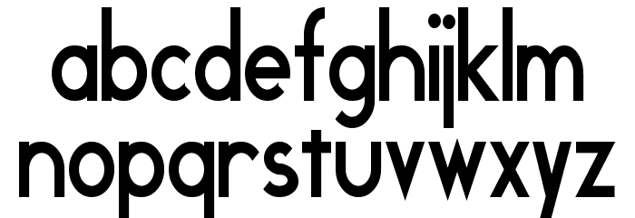Geddes Narrow Bold Font LOWERCASE