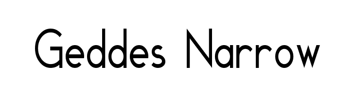Geddes Narrow  नि: शुल्क फ़ॉन्ट्स डाउनलोड