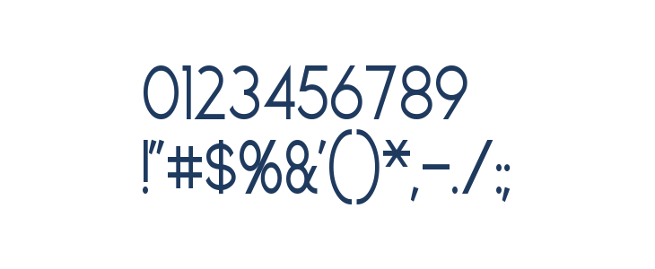 Geddes Narrow Other Characters